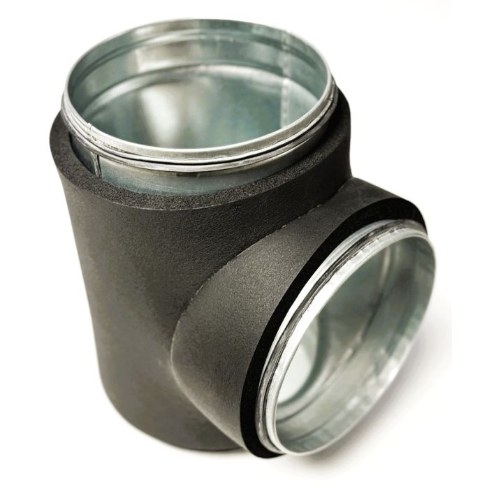Climaduct 13mm T-stuk diameter 160 mm- 100 mm geisoleerd