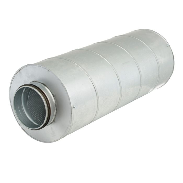 Ronde geluiddemper Ø 355mm - lengte 1000mm (50mm isolatie)