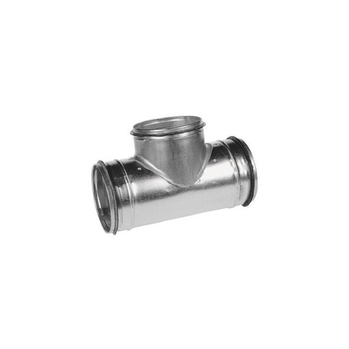 Spiro T-stuk 90° Ø 315-250 mm. SAFE (met rubber) 315-250-315