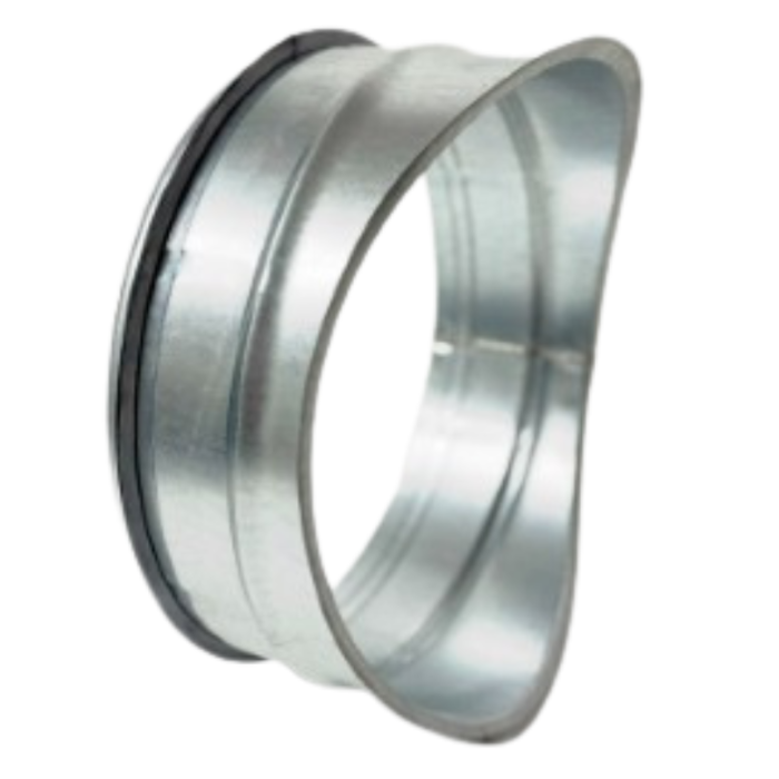 Spiro Zadelstuk 90° Ø 800-500 mm. SAFE (met rubber)