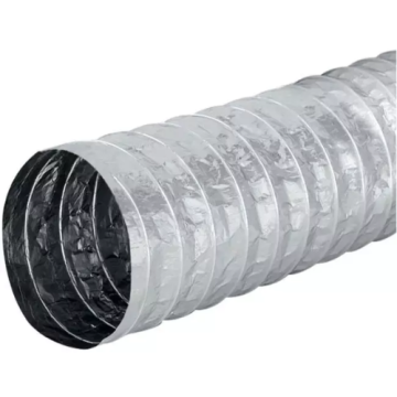 Aluminium Ø 160 mm ongeisoleerd flexibele slang - 10 m