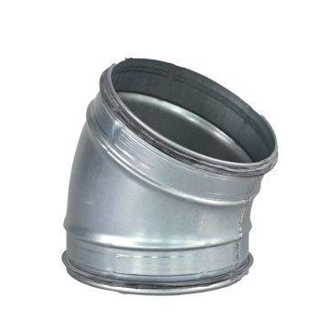 Spiro Bocht 30° Ø 160 mm. SAFE (met rubber)