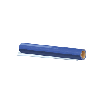 Beschermfolie/glasfolie blauw breed 50cm (100mtr)
