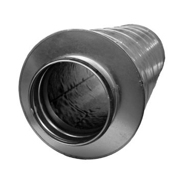 Ronde geluiddemper Ø 400mm - lengte 600mm (100mm isolatie)
