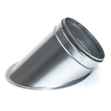 Spiro Platte Aftakking 45° Ø 355 mm. SAFE (met rubber)