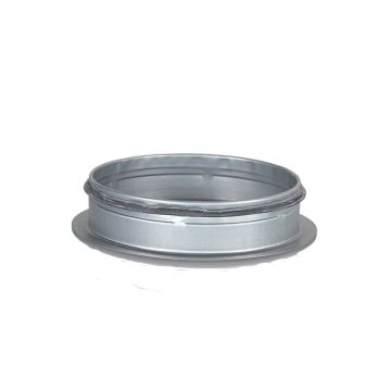 Spiro Platte Aftakking 90° Ø 400 mm. SAFE (met rubber)