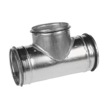 Spiro T-stuk 90° Ø 180 mm. SAFE (met rubber) 180-180-180
