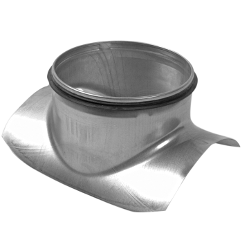 Spiro Zadelstuk 90° Ø 630-160 mm. SAFE (met rubber)